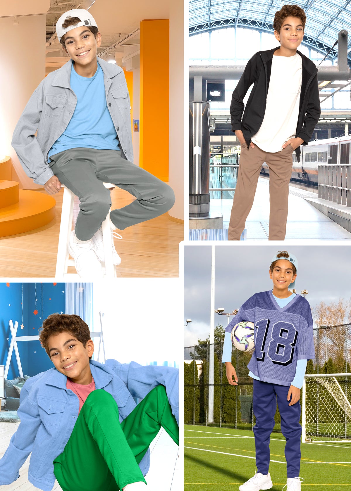 Boy's Jogger Play Pants | Youth Size 2 to 14