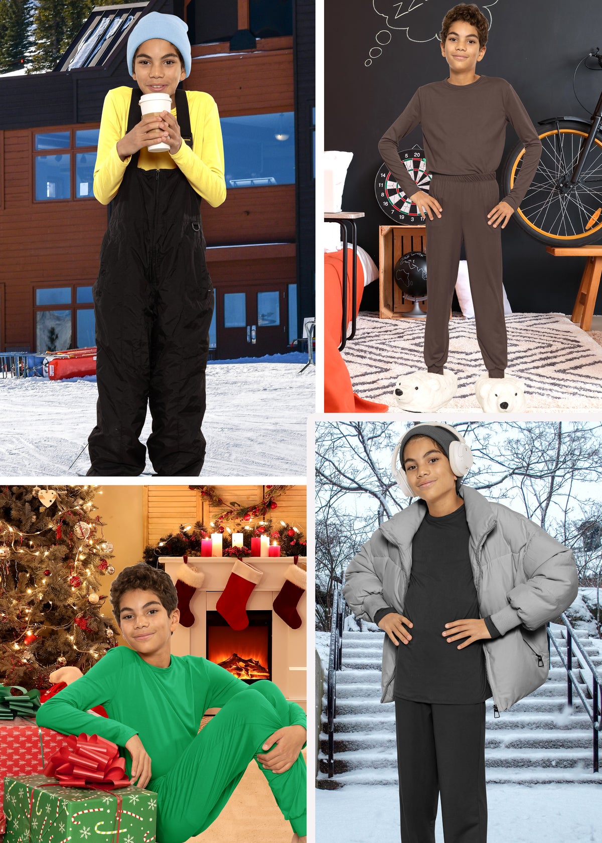 Youth Boys' Oh So Soft Jogger Set with Long Sleeve Crew Neck Top | Size 4 to 16