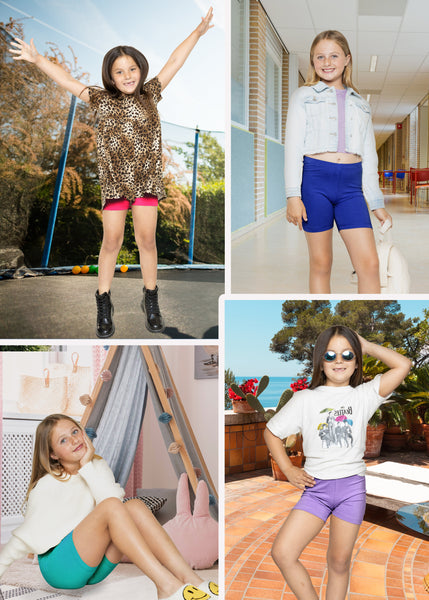 Girl's Cotton Cartwheel Shorts | Youth Size 4 to 16