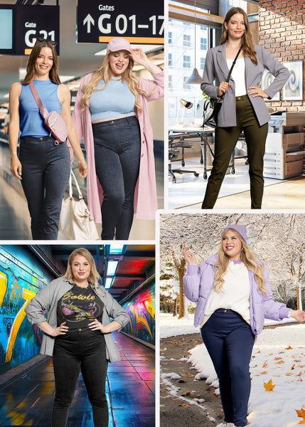 Women's High Waist Pull On Jeggings | X-Large to 3X