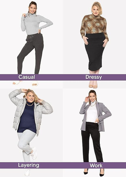 Women's Plus Size Regular Turtleneck | 2X to 3X