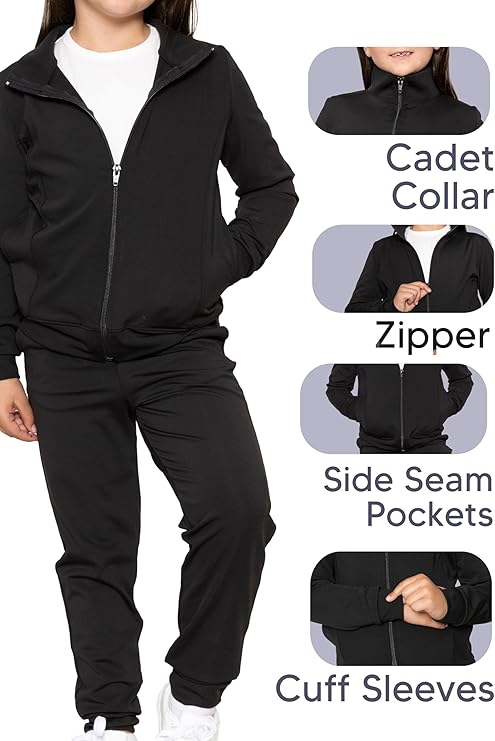 Girl's Micro Fleece Performance Jackets | Youth Size 2 to 12