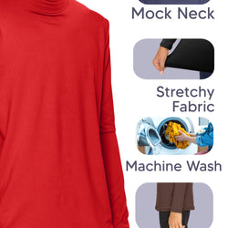 Youth Boy's Oh So Soft Long Sleeve Mock Neck Top | 4 to 16