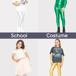 Girl's Metallic Mystique Leggings | Youth Size 2 to 16