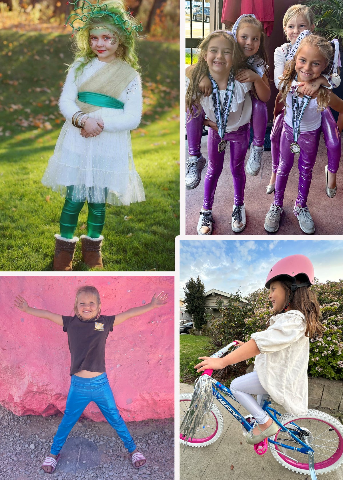 Girl's Metallic Mystique Leggings | Youth Size 2 to 16