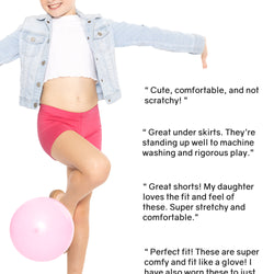 Youth Girl's Stretch Cotton Booty Shorts | Sizes 2 to 16