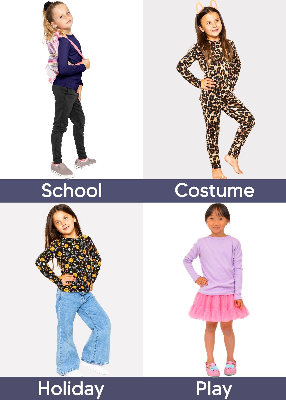 Youth Girls Oh So Soft Long Sleeve Crew Neck Top Prints | Size 2 to 16