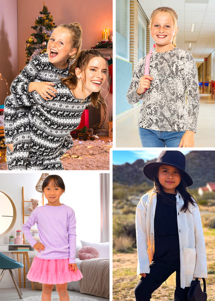 Youth Girls Oh So Soft Long Sleeve Crew Neck Top Prints | Size 2 to 16