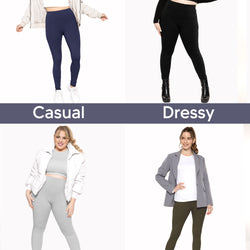 Women's and Plus Size High Rise Ankle Leggings | Small to 5X