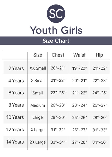 Girls A-Line Skirt with Built-in Shorts |Youth Size 4 to 16