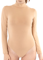 Oh So Soft Long Sleeve Mock Neck Bodysuit with Snap Closure