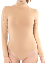 Oh So Soft Long Sleeve Mock Neck Bodysuit with Snap Closure