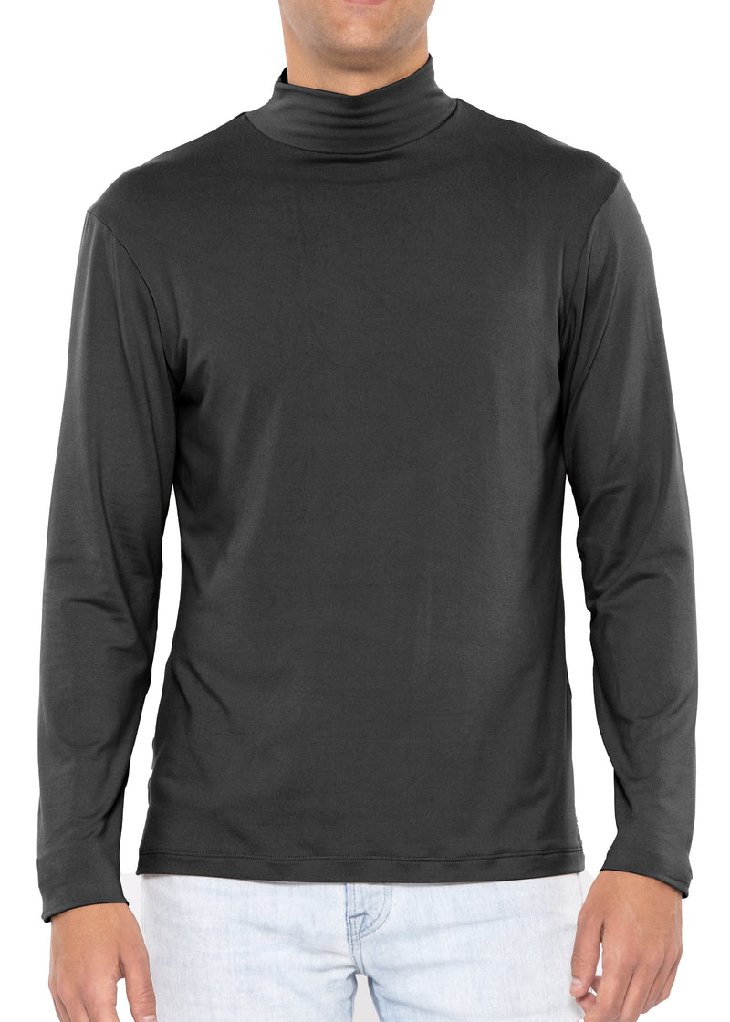 Men’s Oh So Soft Luxe Mock Neck Turtleneck Long Sleeve Shirt