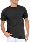 Men’s Oh So Soft Luxe Stretch Basic Pocket Tee