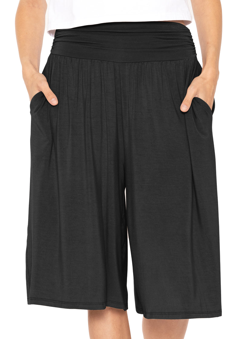 Stretch (Rayon) Gaucho Pants with Pockets