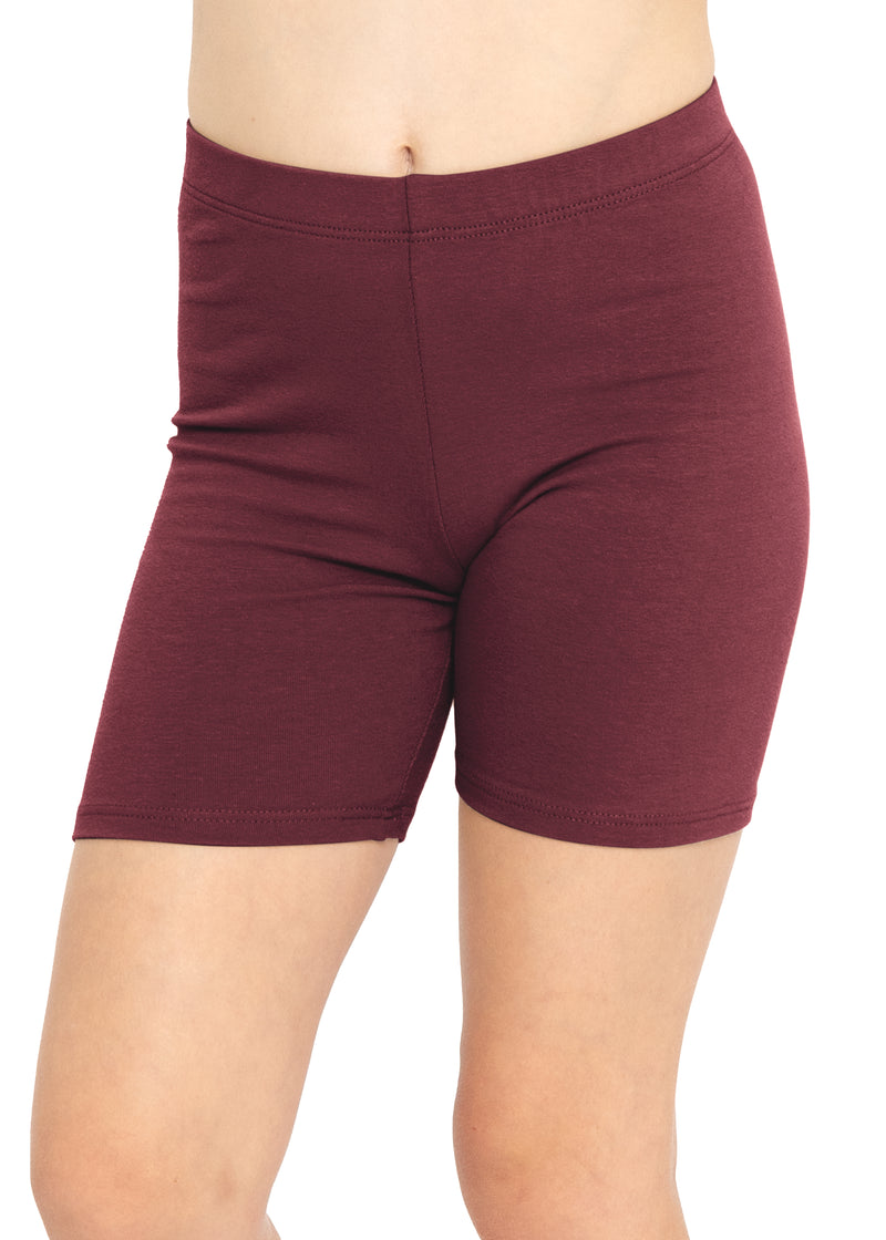 Red cotton biker shorts outlet