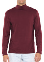 Men’s Oh So Soft Luxe Mock Neck Turtleneck Long Sleeve Shirt