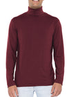 Men's Long Sleeve Poly Spandex Turtleneck