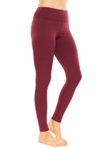 Classic Ribbed High Waist Leggings Comfy Stretch Pant