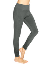 Oh So Soft High Waist Stretch Leggings with Ruched Ankle Detail