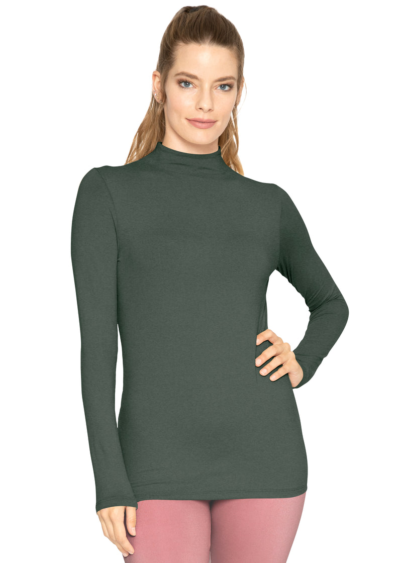 Oh So Soft Classic Fit Long Sleeve Mock Neck Top