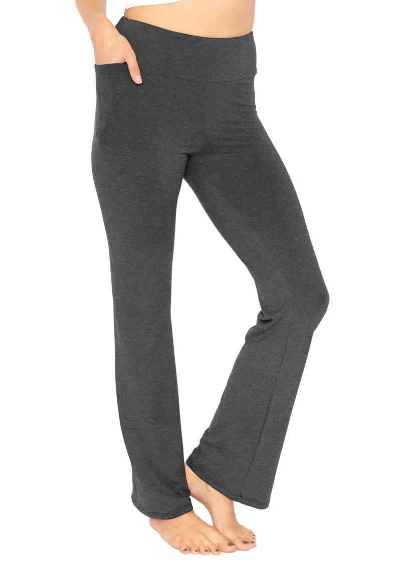 Oh So Soft High Waist Bootcut Yoga Pants with Pocket – Stretch Is Comfort