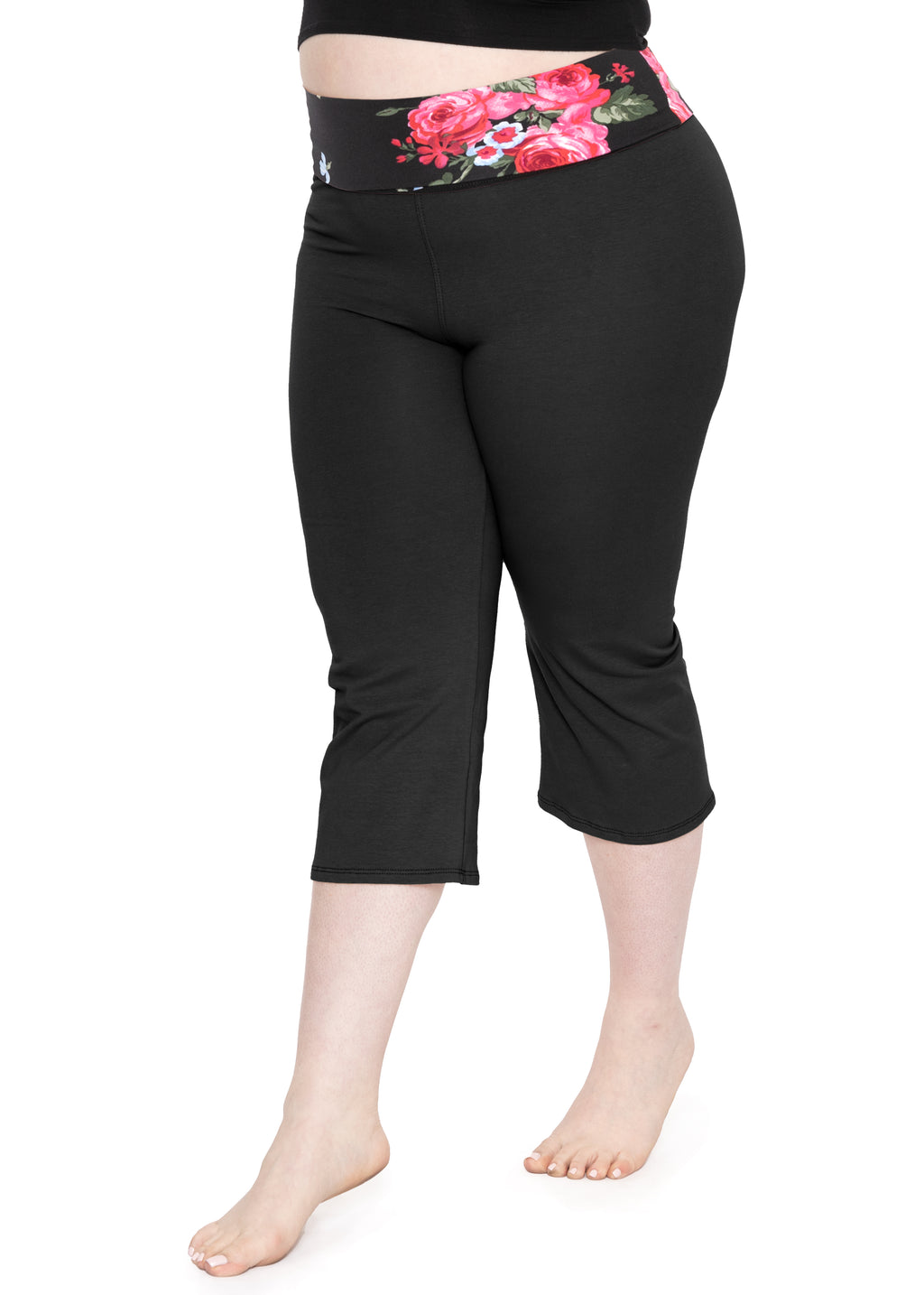 AopnHQ Flowing Pants Women Relaxed fit Capri Yoga Pants Plus Size for Women  Womens Dress Pants high Waisted Capri Workout Pant Womens Cotton Romper  Plus Size Pant A-Black at  Women's Clothing