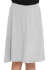 Premium Stretch Youth Girls Flowy A-Line Skirt Knee Length