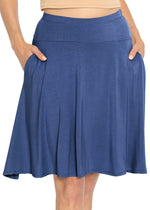 Women's Regular and Plus Size A-Line Skirt with Pockets