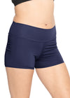 Women's Stretch Performance High Waist Athletic Booty Shorts