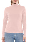 Classic Ribbed Mock Neck Long Sleeve Top | Small - 3X
