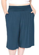 Stretch (Rayon) Gaucho Pants with Pockets