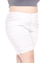 Women's Plus Side Ruched Biker Shorts | X-Large- 5X