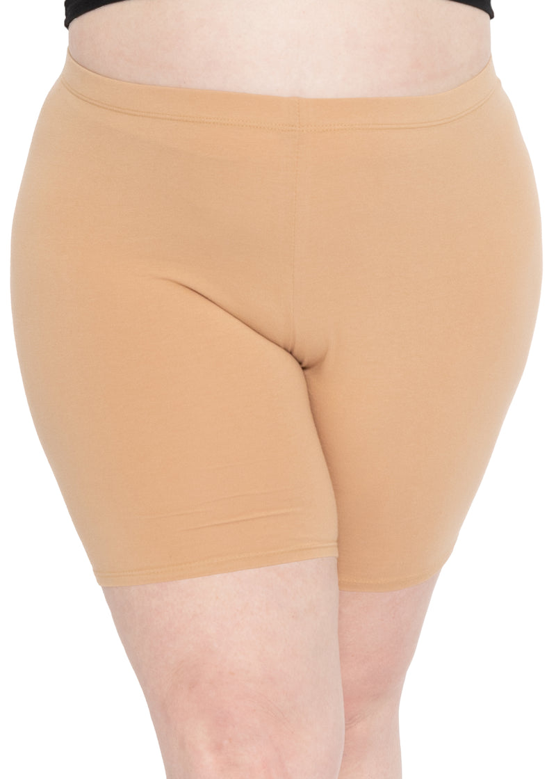 Plus size cotton biker shorts hot sale