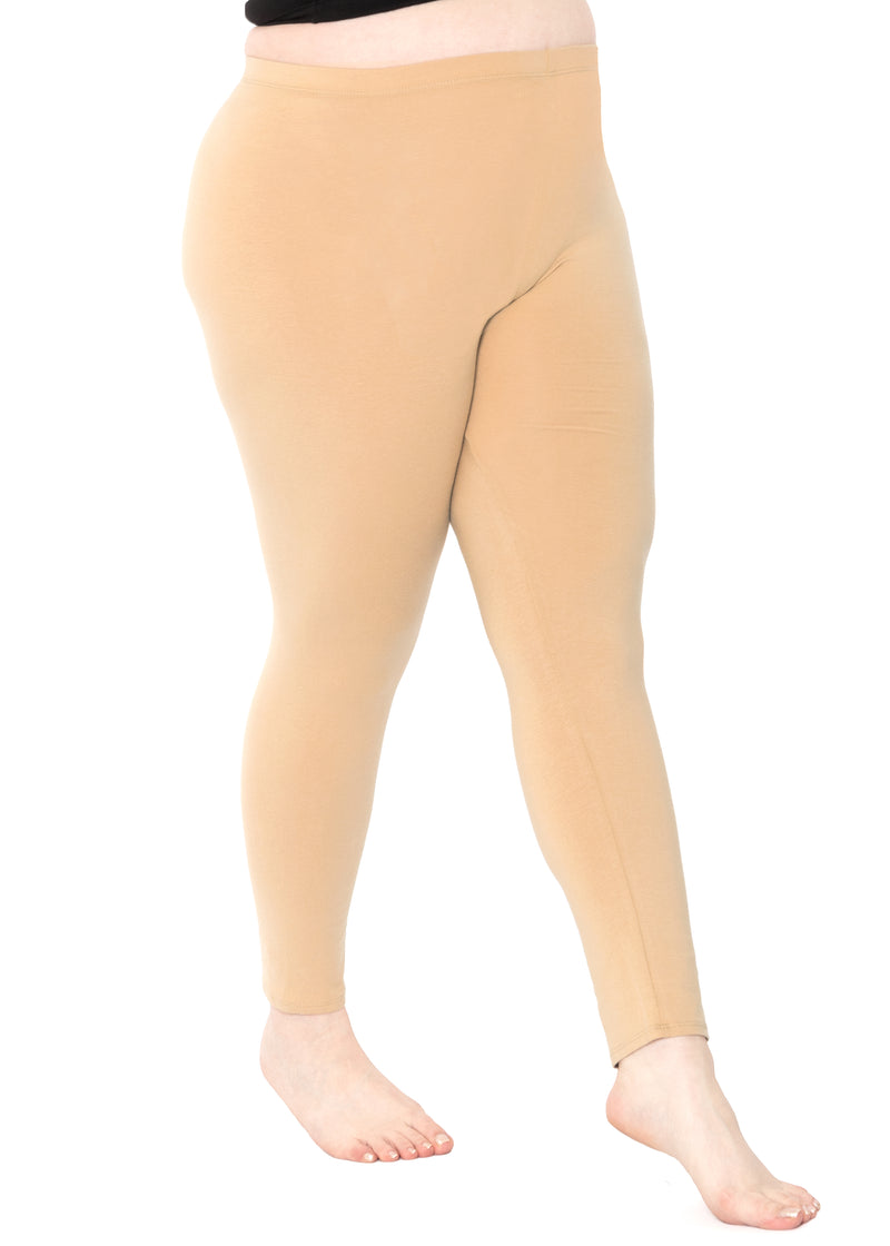 Stretch Is Comfort Women's Plus Size Oh So Soft Solid Leggings