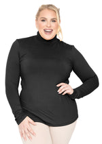 Plus Size Oh So Soft Long Sleeve Turtleneck Top