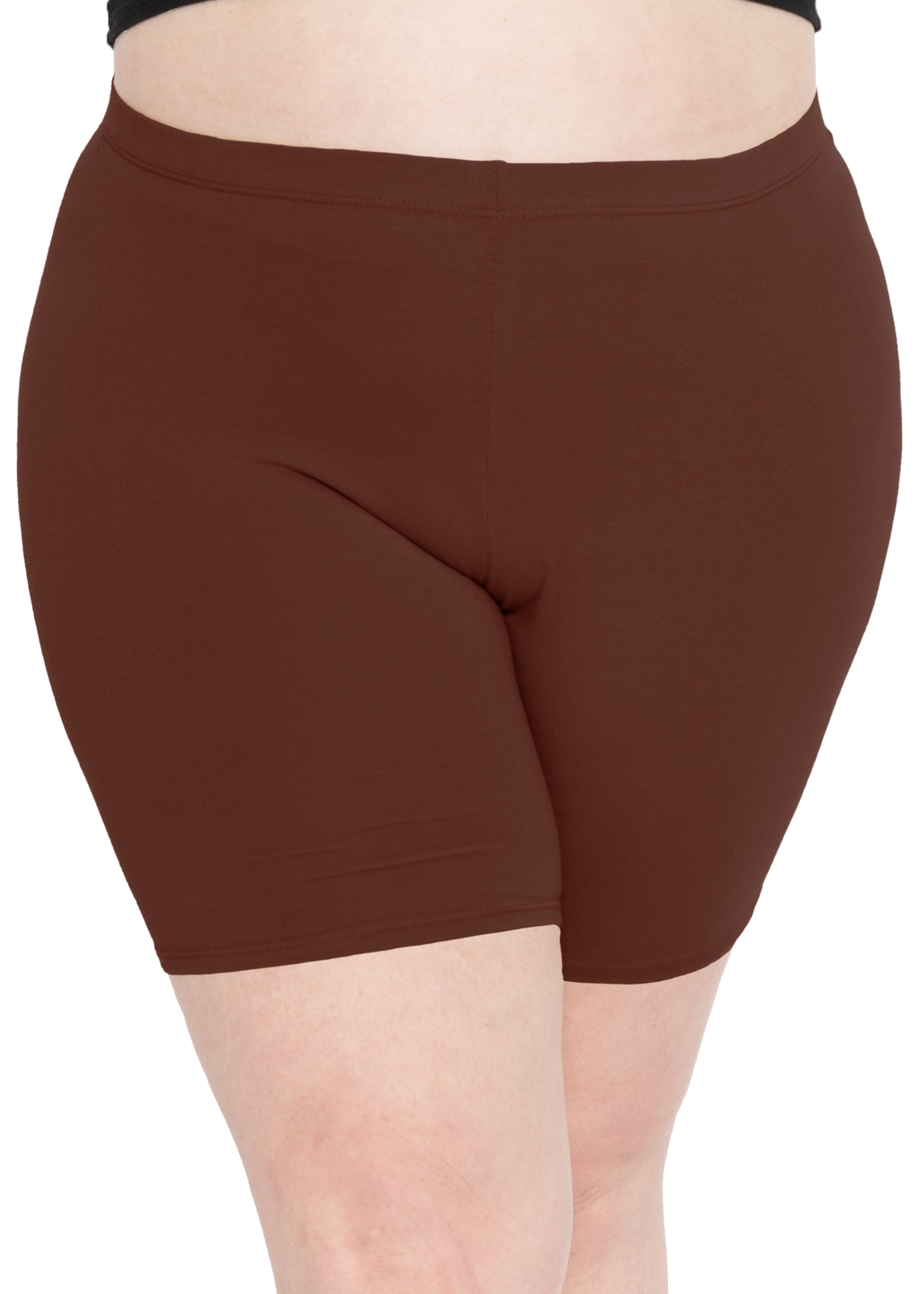 Stretch is Comfort Women s Plus Size Little Joy Cotton Biker Shorts