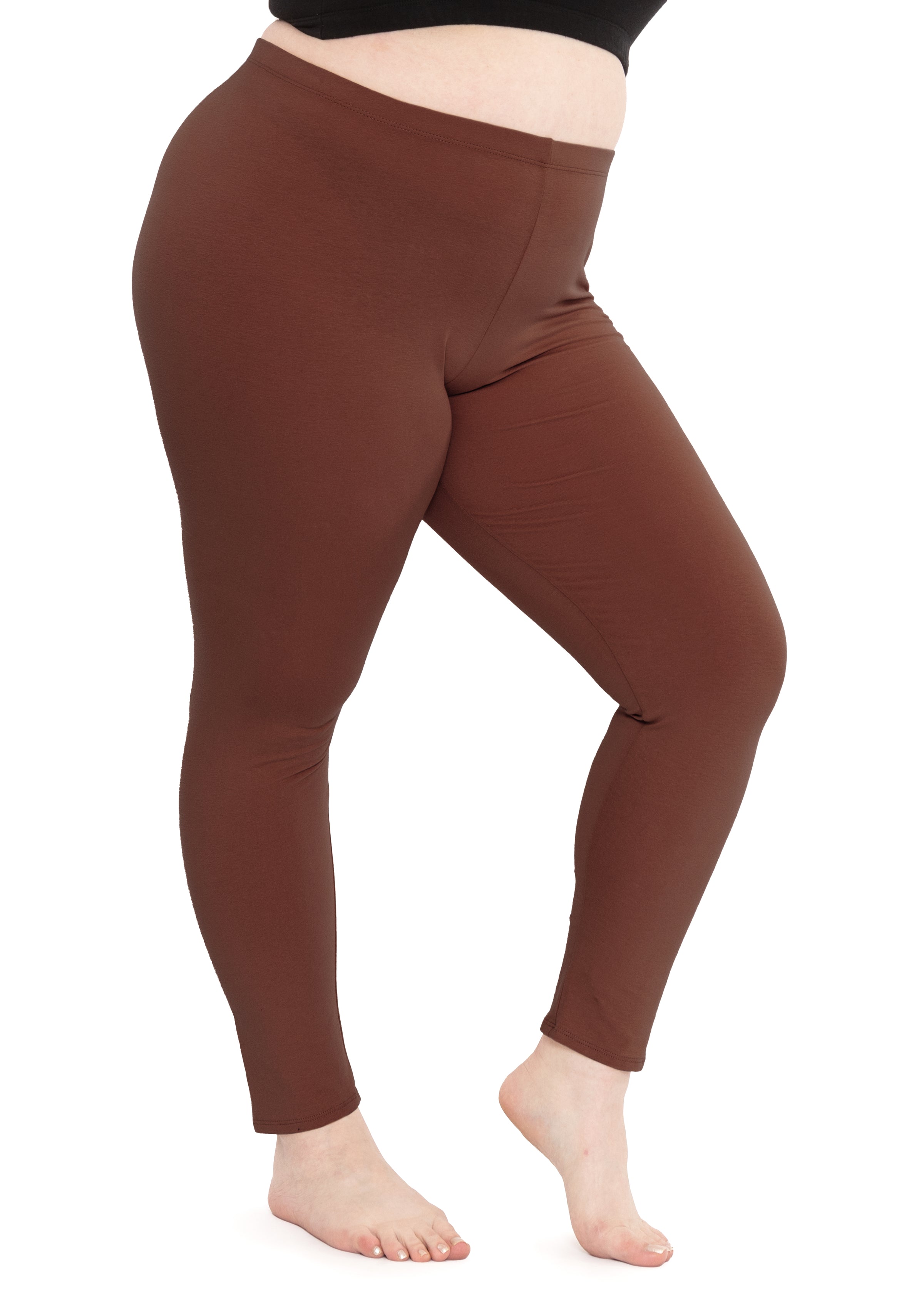 Cotton spandex leggings plus size 2025