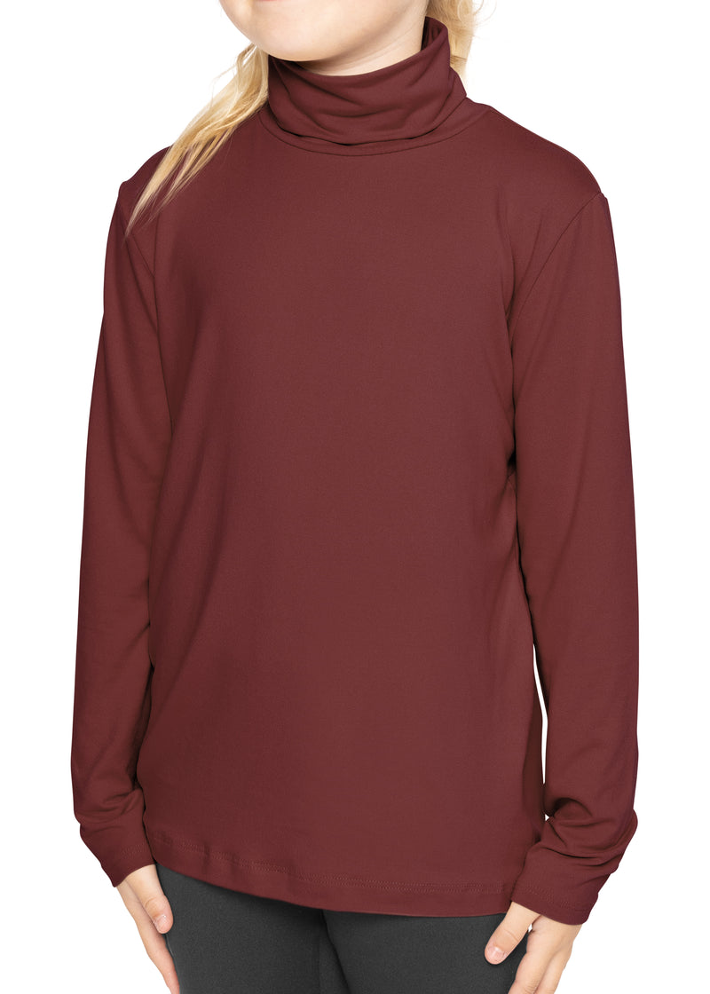 Girls red turtleneck top