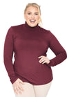 Plus Size Oh So Soft Long Sleeve Turtleneck Top