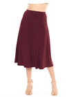 Midi A-Line Flowy Skirt | Comfortable Clothes for Women | S-5XL