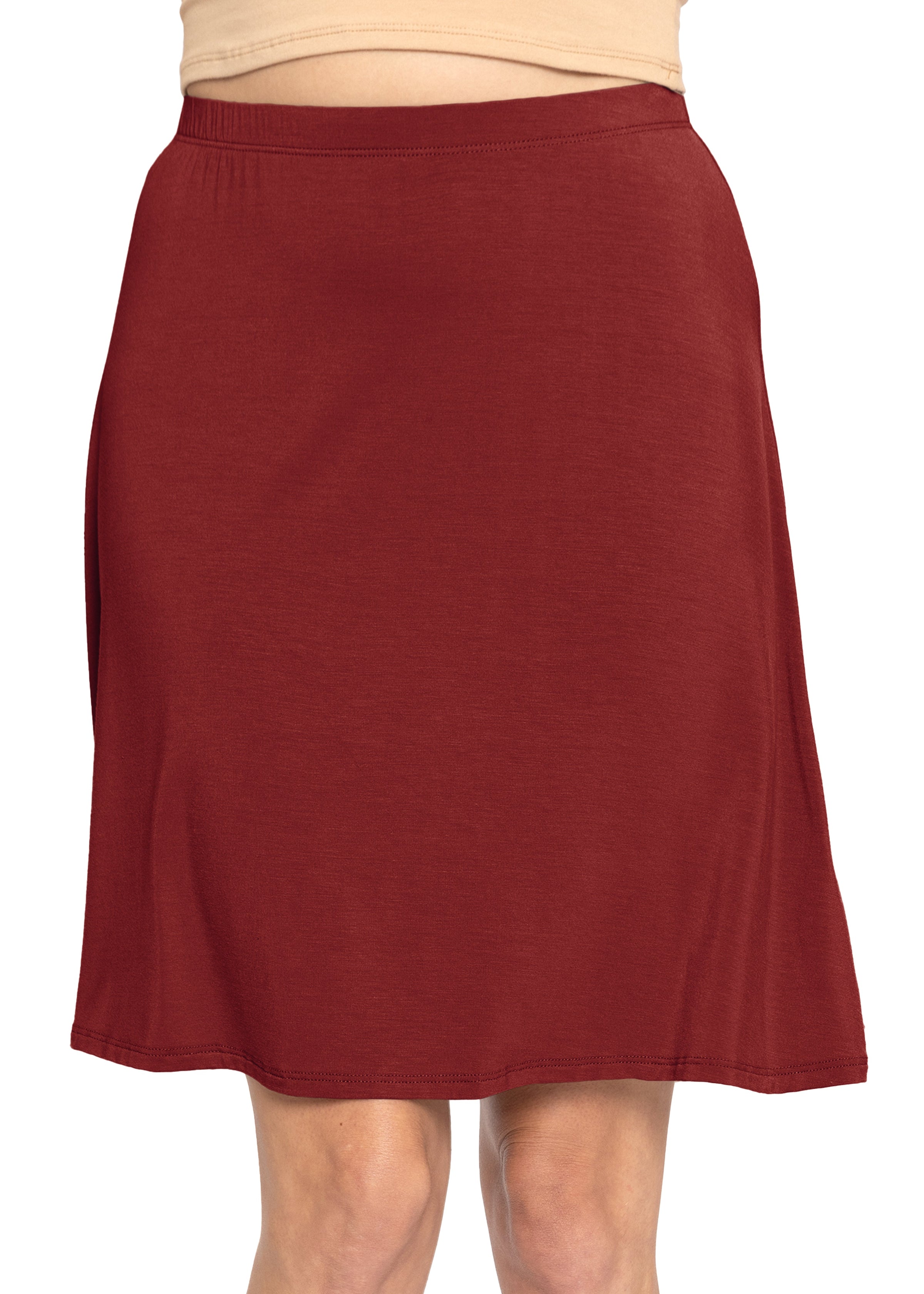 Knee Length A Line Flowy Skirt Comfortable Clothes for Women S 5XL Stretch Is Comfort