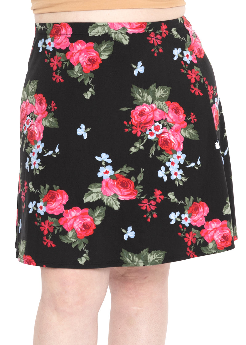 Knee Length A-Line Flowy Skirt | Comfortable Clothes for Women | S-5XL