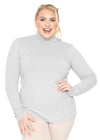 Plus Size Oh So Soft Long Sleeve Turtleneck Top