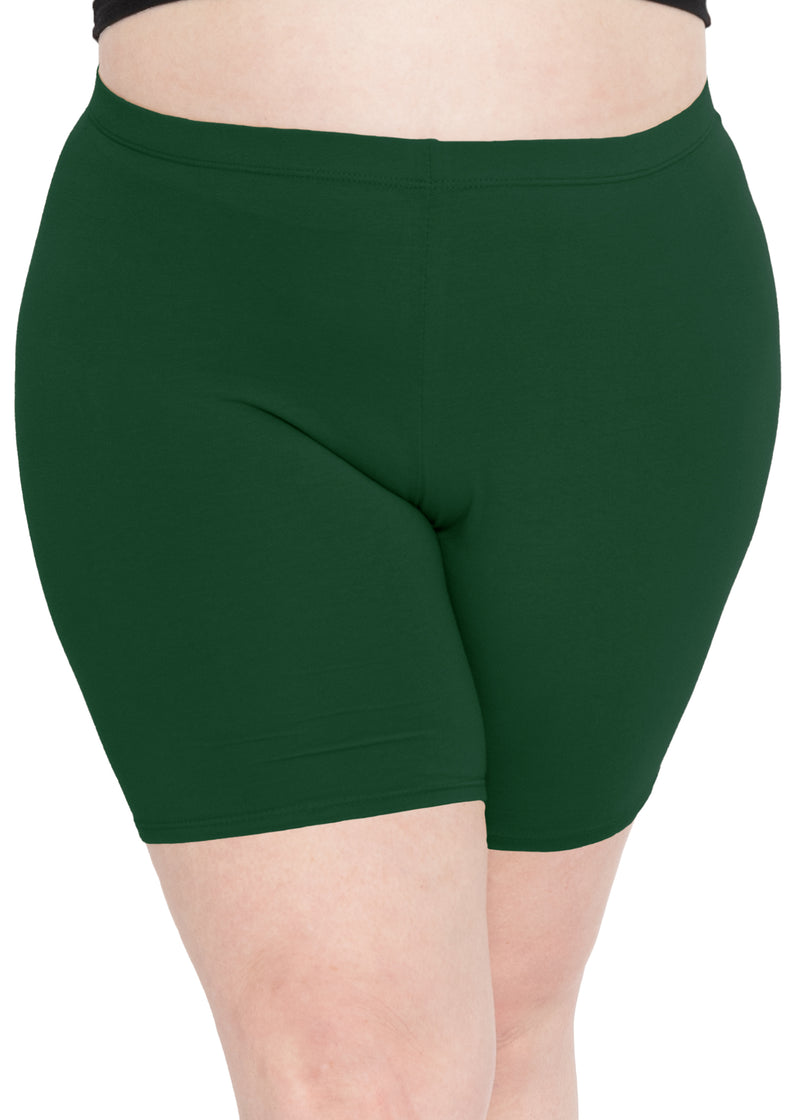 Stretch is Comfort Women s Plus Size Little Joy Cotton Biker Shorts Stretch Is Comfort