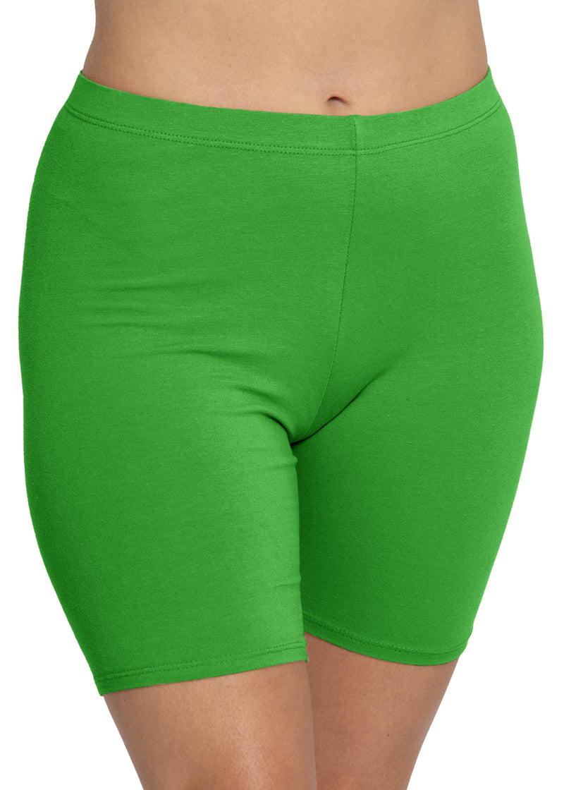 Stretch is Comfort Women s Cotton Stretch Workout Bike Shorts Stretch Is Comfort