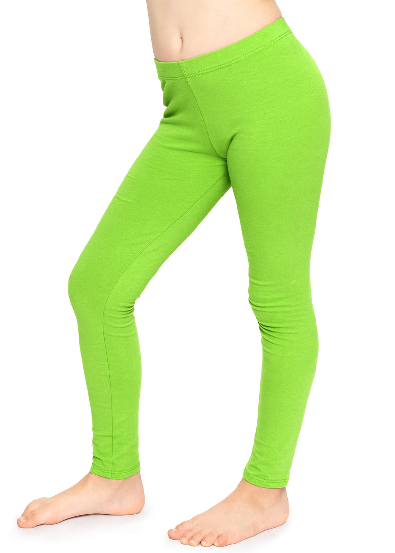 Green Legging Leggings Cotton Blend Pants Slex Yoga Full Length Stretchable  Her