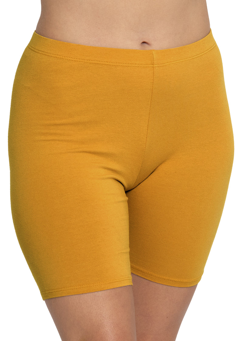 Women's workout bike shorts top