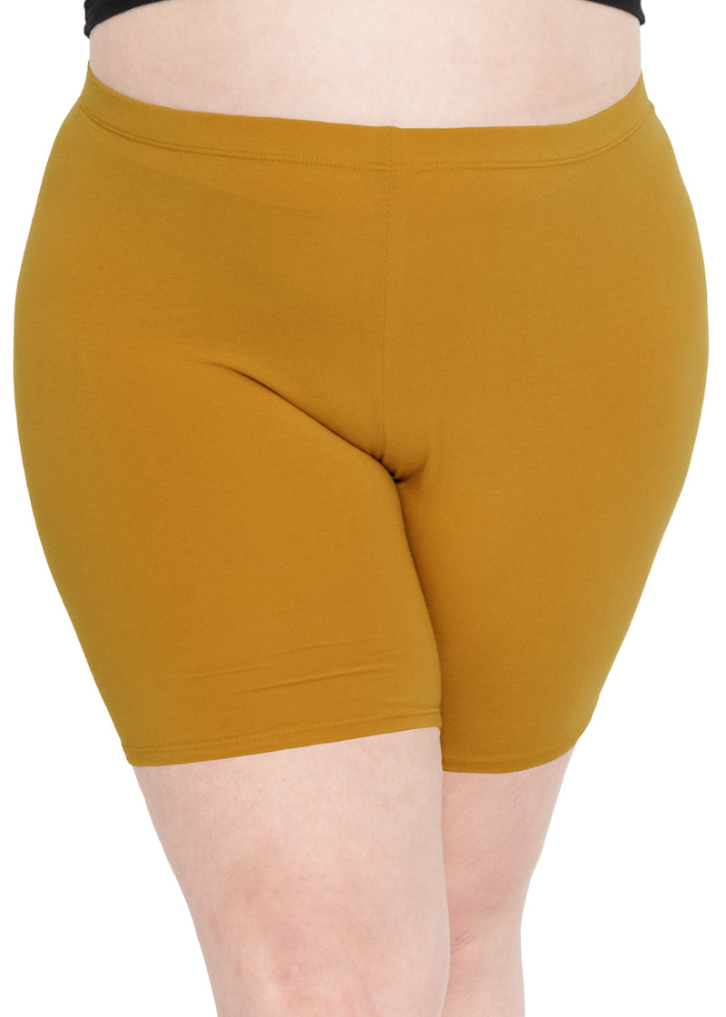 Women's plus deals size yellow shorts
