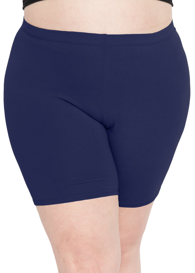 Plus size cotton bike shorts outlet